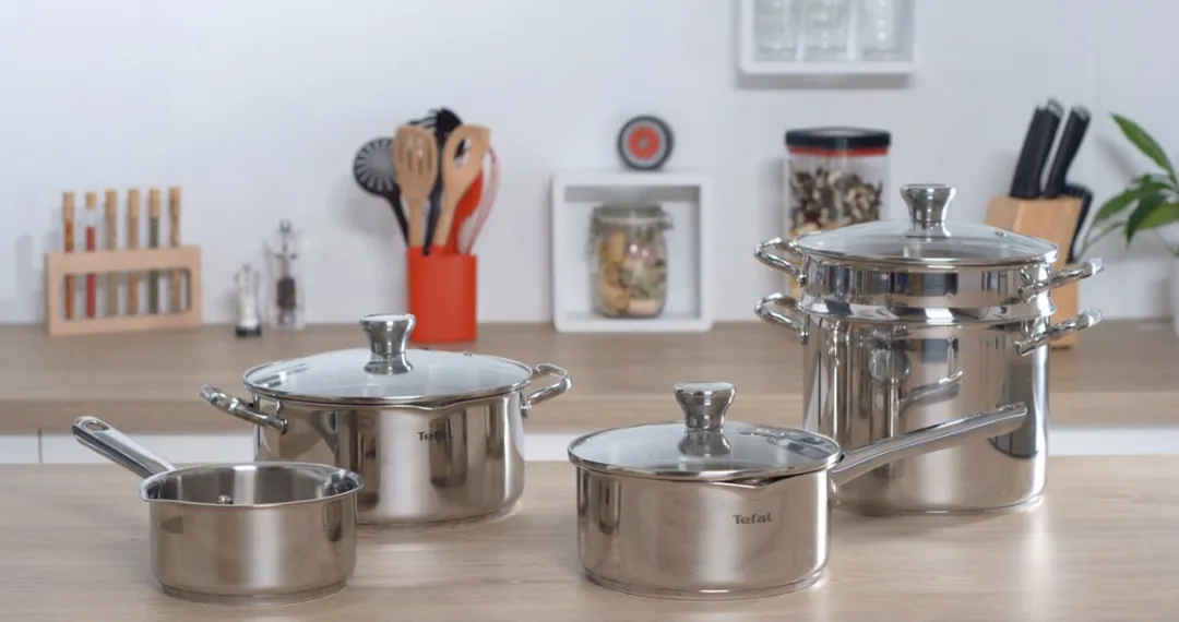 Tefal Duetto A705S934 Pannenset 5-delig - Inductie - Zilver