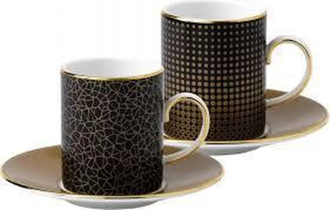 Wedgwood Arris Espressokop & Schotel Sphere/Crackle