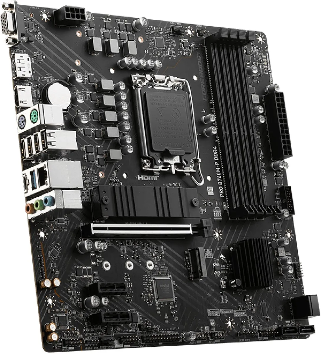 MSI Pro B760M-P DDR4 Moederbord - Micro-ATX - Socket 1700