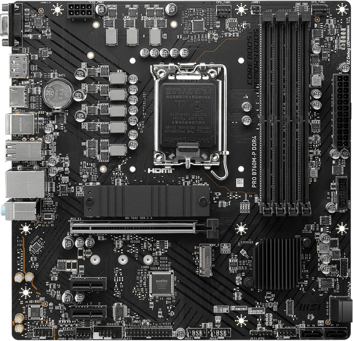 MSI Pro B760M-P DDR4 Moederbord - Micro-ATX - Socket 1700 - afbeelding 6 van 6