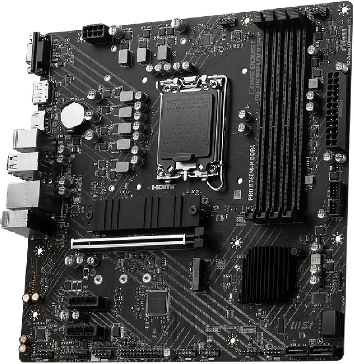 MSI Pro B760M-P DDR4 Moederbord - Micro-ATX - Socket 1700