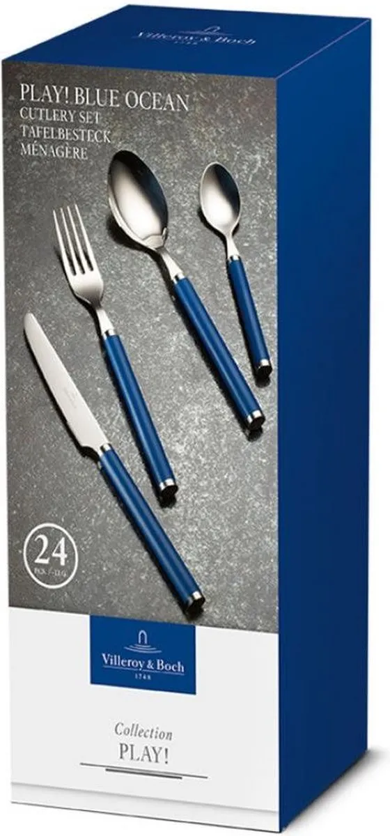 Villeroy & Boch Play! Bestekset Blue Ocean - 24-delig