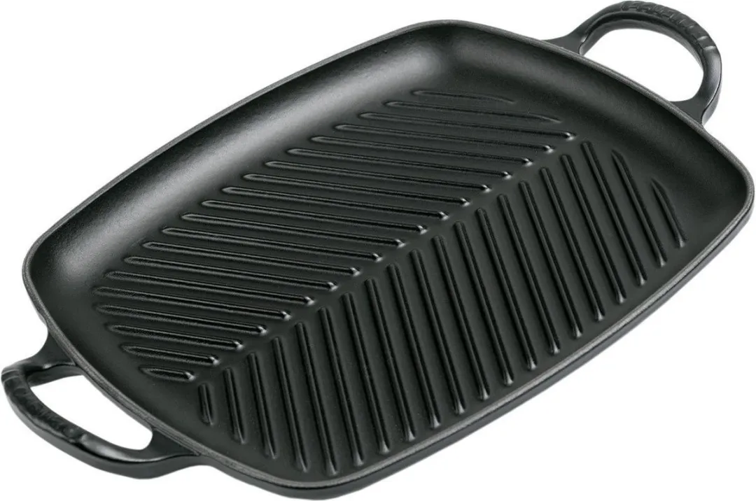 Le Creuset Grillplaat Signature Mat Zwart 30x27cm