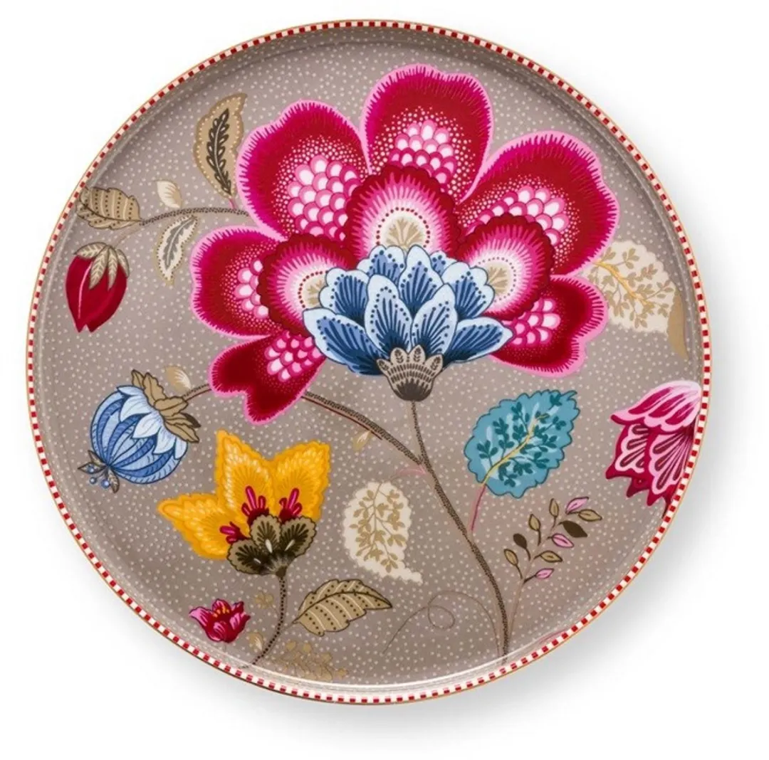 Pip Studio Blooming Tales Mini Cake Tray 21cm - Porselein