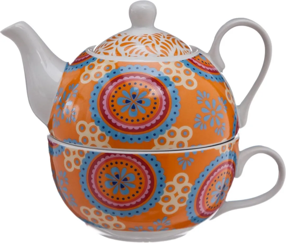 Cosy&Trendy Theepot met Kopje Décor