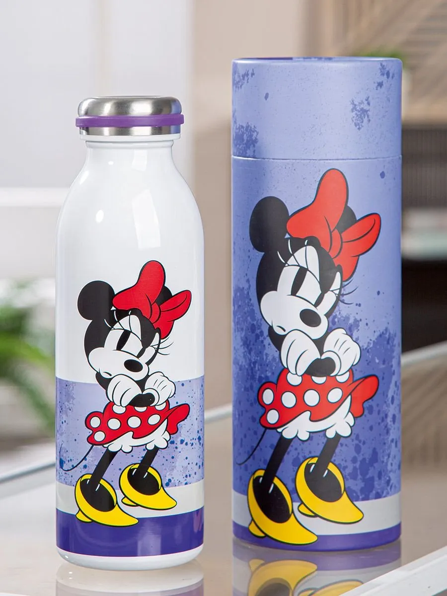 Disney Mini Mouse Thermosfles - 21cm - Blauw - RVS