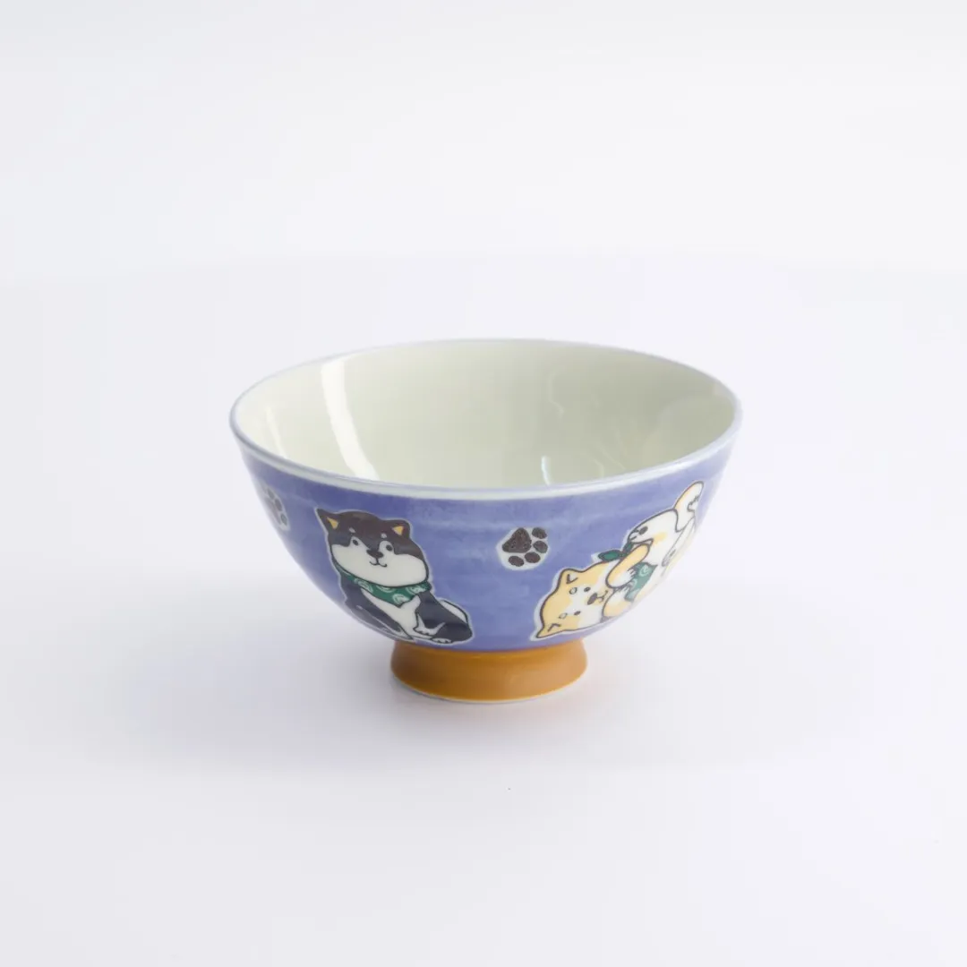 Tokyo Design Studio Kawaii Rijstkom Multi Shiba-Hond - 300ml Blauw