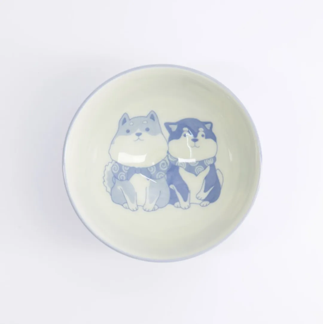 Tokyo Design Studio Kawaii Rijstkom Multi Shiba-Hond - 300ml Blauw