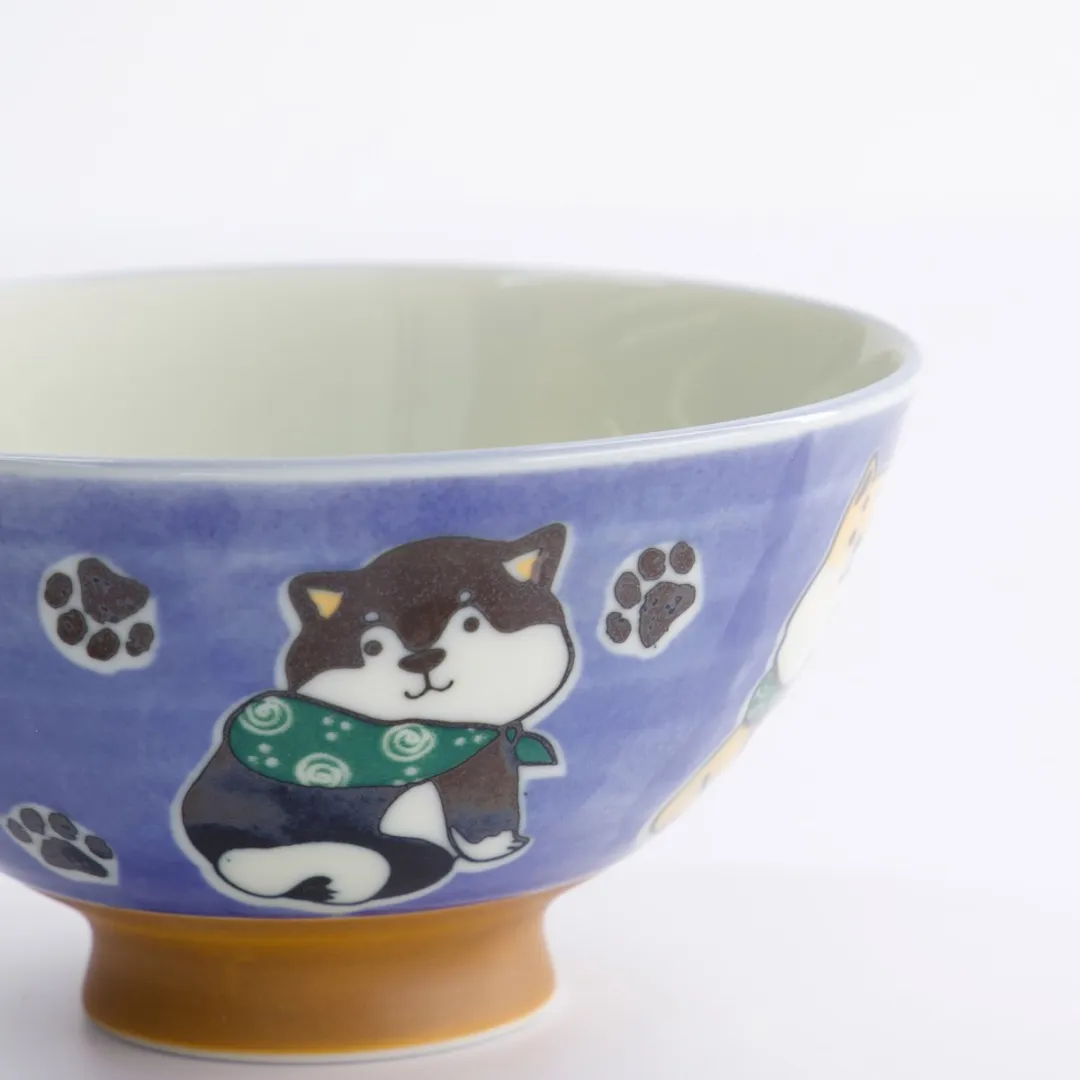 Tokyo Design Studio Kawaii Rijstkom Multi Shiba-Hond - 300ml Blauw