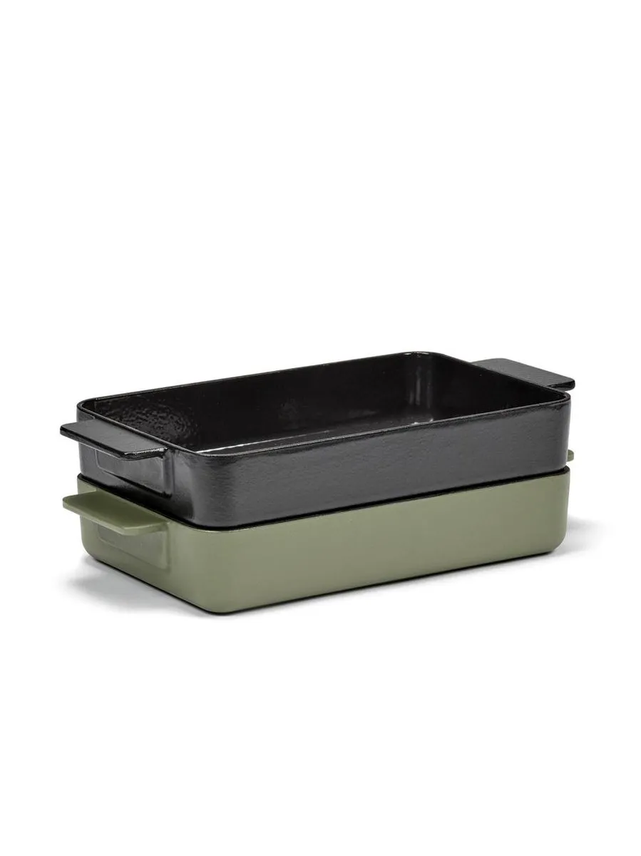 Serax Surface Ovenschotel Gietijzer 32cm - Zwart
