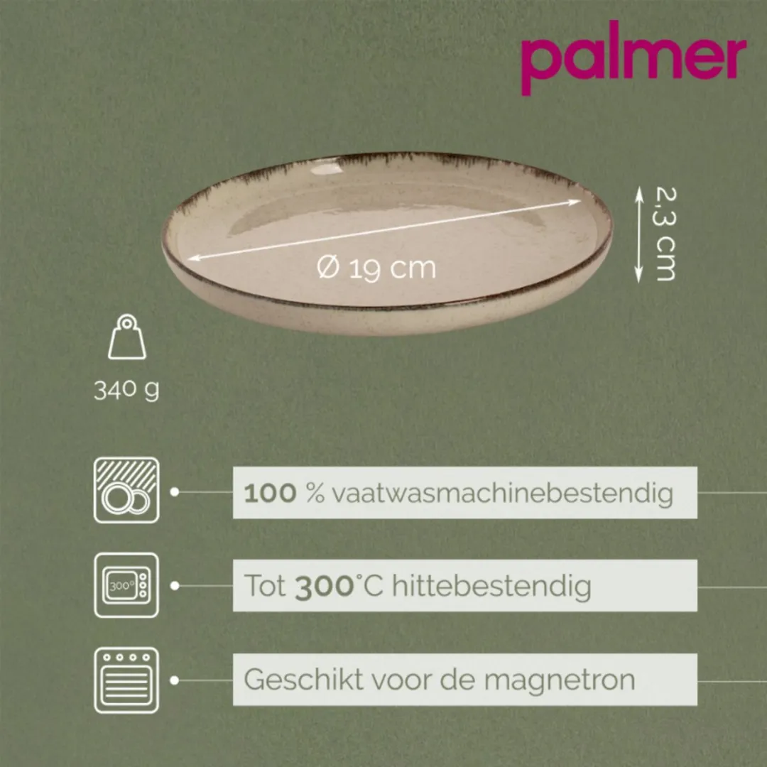 Palmer Antigo Bordenset - 2 Stuks ø19cm - Crème