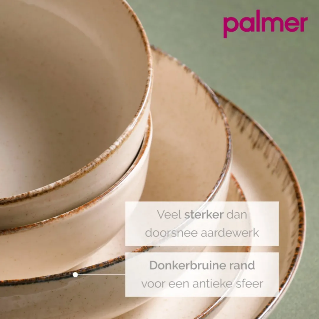 Palmer Antigo Bordenset - 2 Stuks ø19cm - Crème