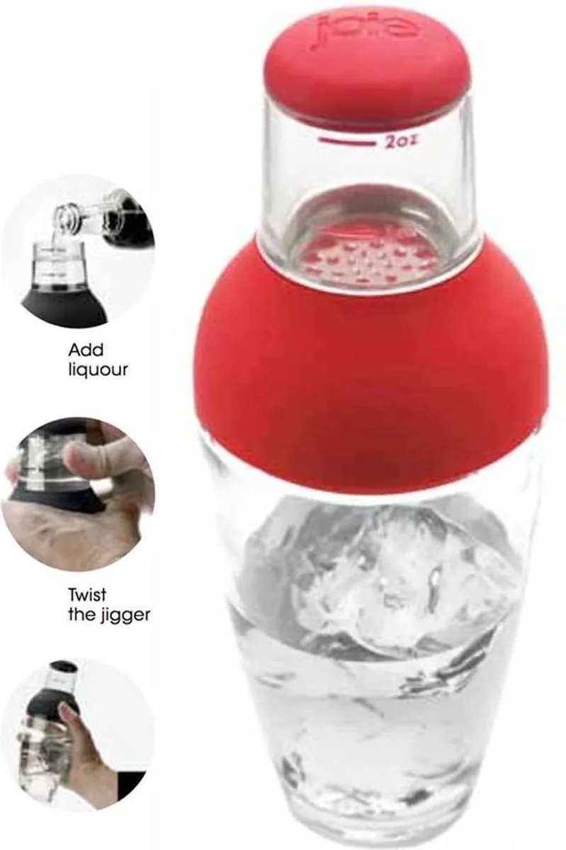 Joie Design Cocktailshaker met Jigger - Groen 21x9cm