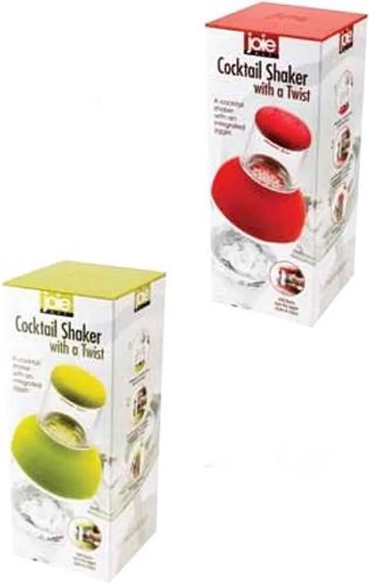 Joie Design Cocktailshaker met Jigger - Groen 21x9cm