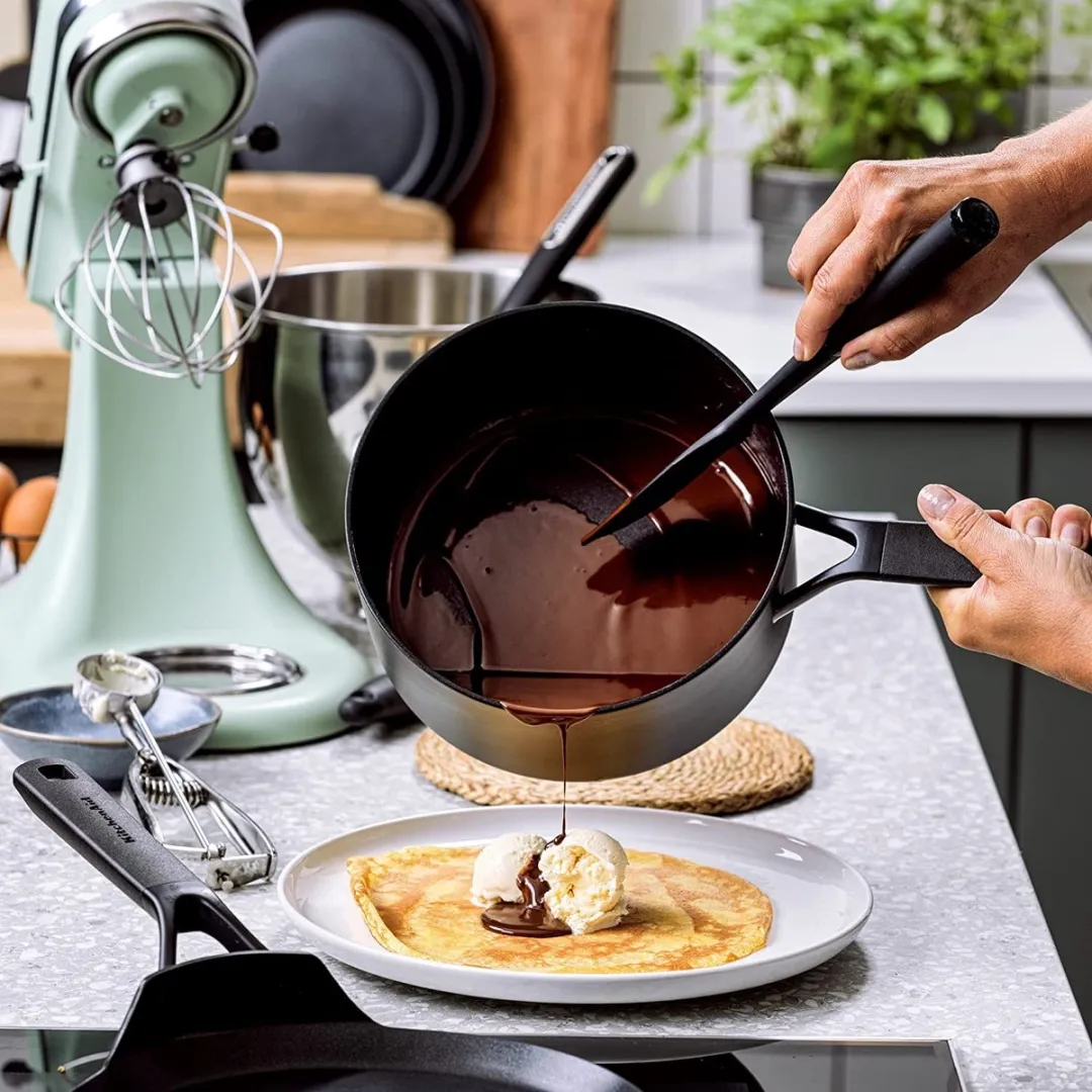 KitchenAid Steelpan Classic 16cm - 1.5L - Zwart