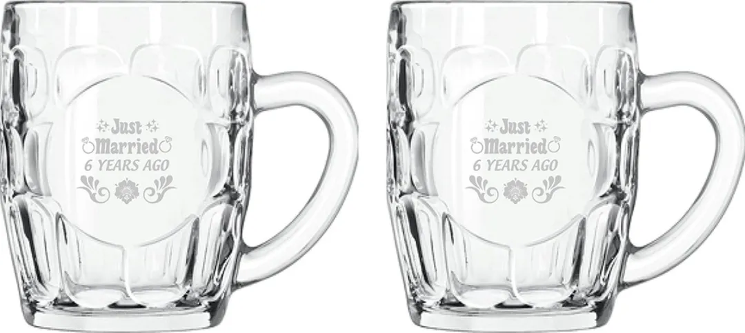 Libbey Just Married Bierpullen 55cl