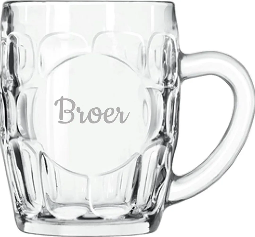 Libbey Gegraveerde Bierpul 55cl - Broer