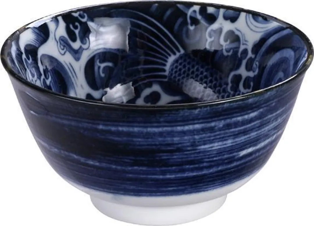 Tokyo Design Studio Carp Tayo Kom Blauw 15x7cm