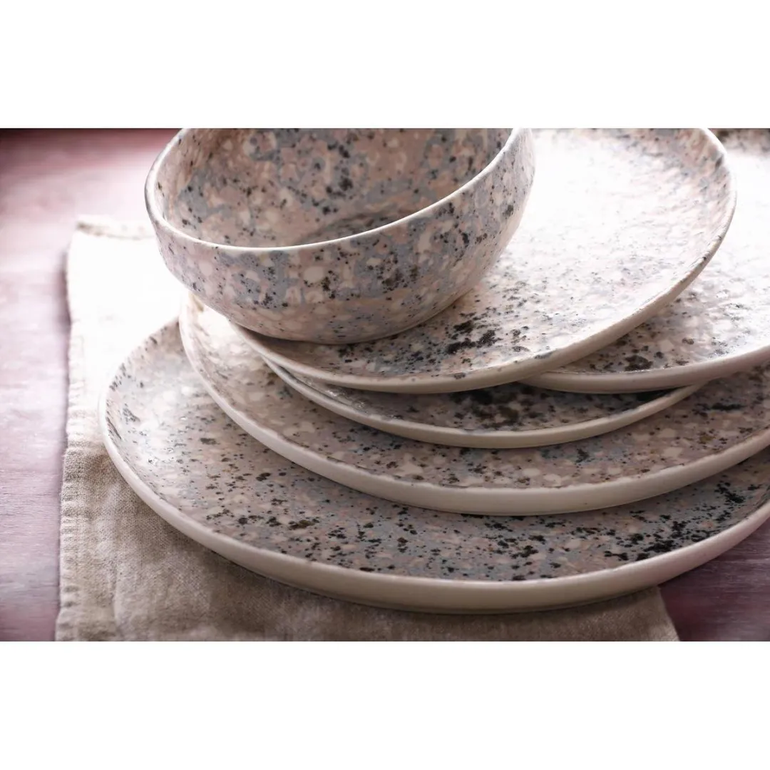 Palmer Bord Confetti 21.5cm Roze Stoneware