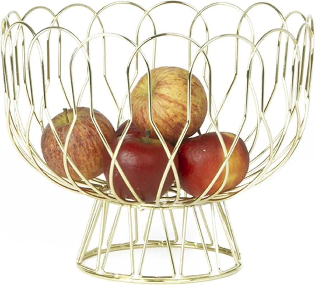 Present Time Fruitschaal PT2519GD - 26x28cm - Goud