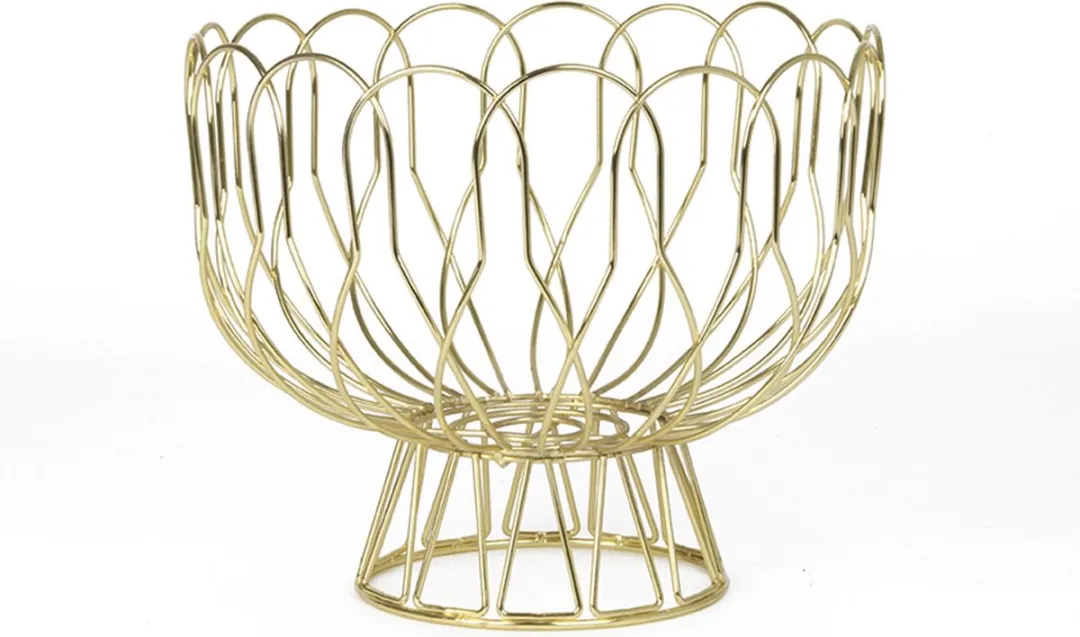 Present Time Fruitschaal PT2519GD - 26x28cm - Goud