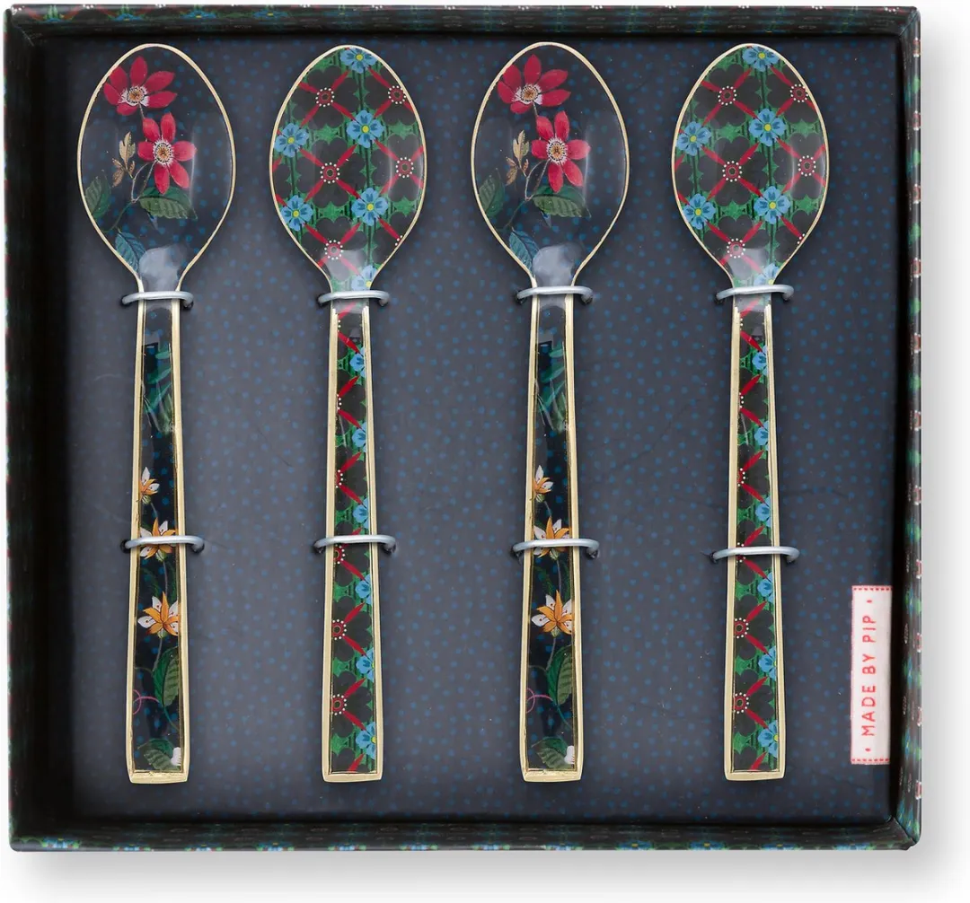 Pip Studio Berry Blues Theelepels - 4 Stuks