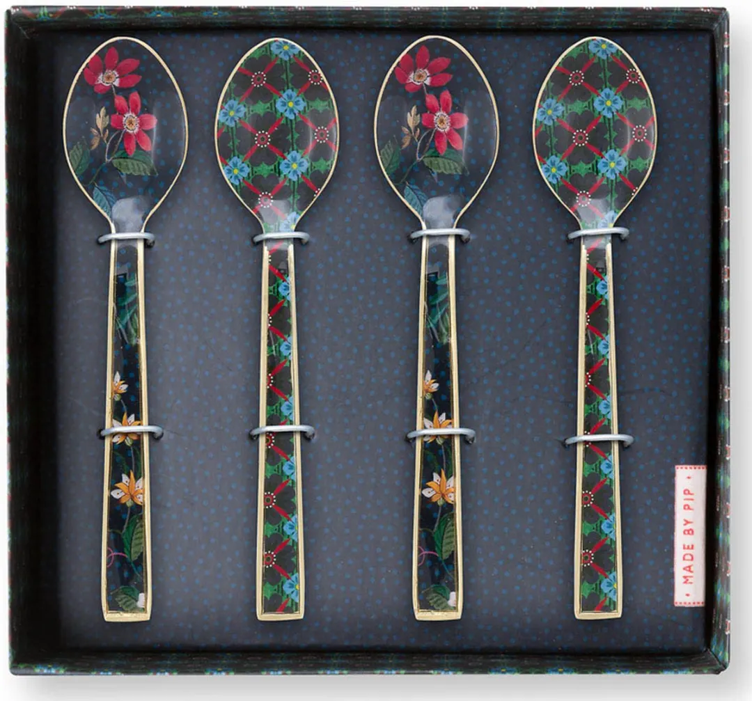 Pip Studio Berry Blues Theelepels - 4 Stuks
