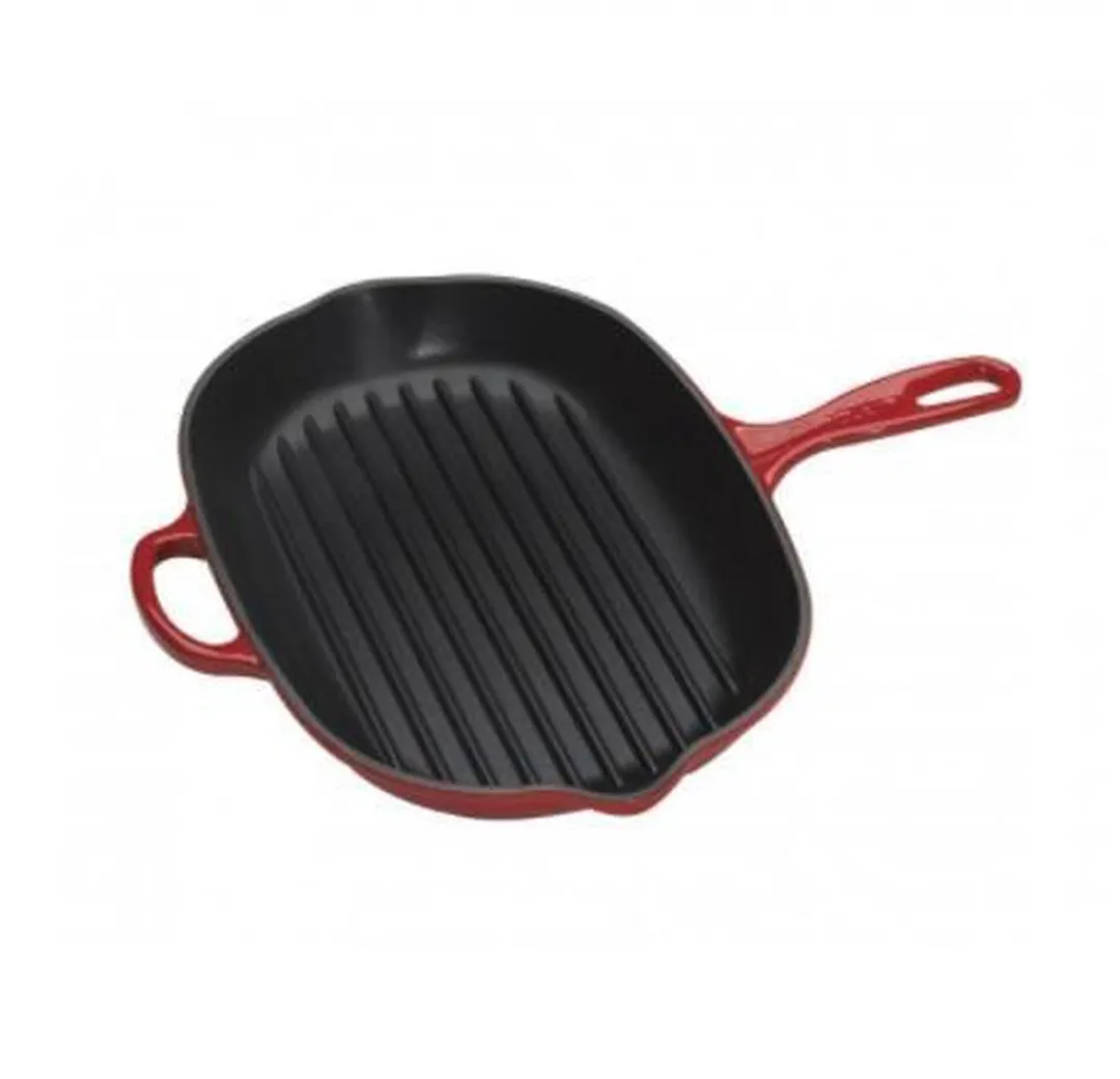 Le Creuset Skillet Grill Ovaal 32cm - Kersenrood