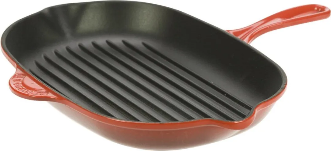 Le Creuset Skillet Grill Ovaal 32cm - Kersenrood