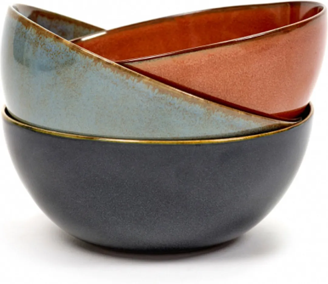 Serax Terres de Rêves Bowl 15.5cm Smokeyblue - 4 Stuks