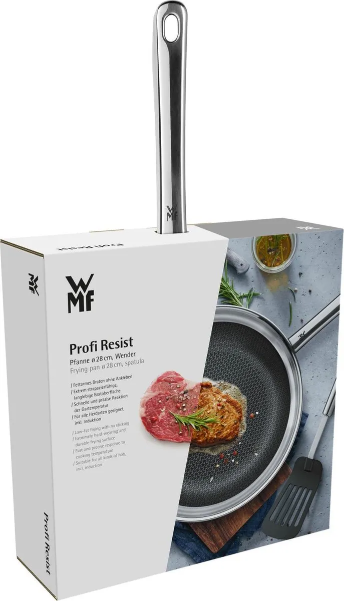 WMF Profi Resist Koekenpan 28cm - RVS - Inductie - 2 Stuks