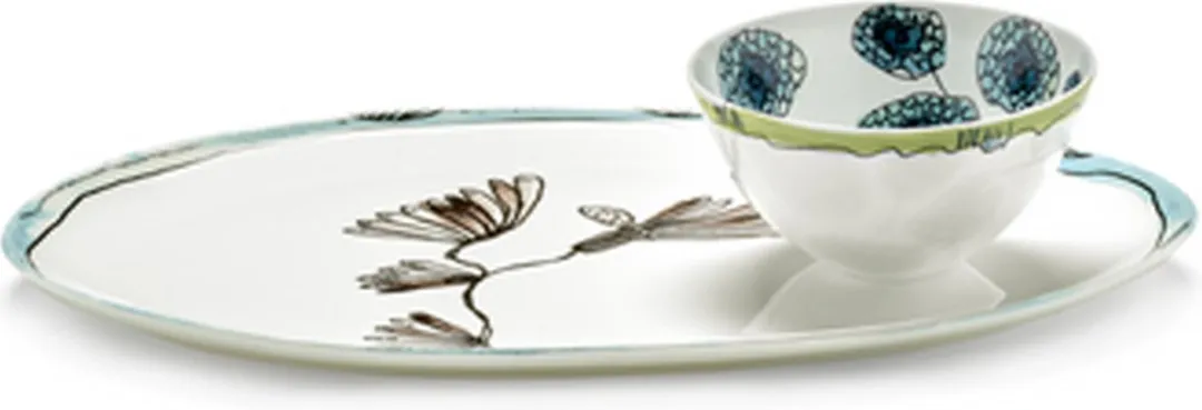 Serax Marni Midnightflowers Ovale Schaal B9223109-719
