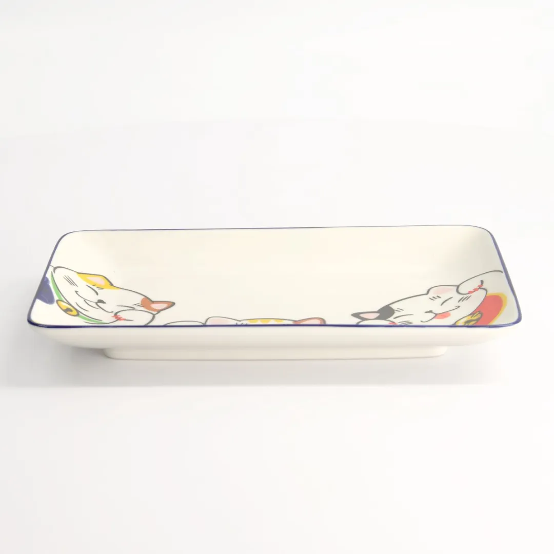 Tokyo Design Studio Kawaii Lucky Cat Sushi Bord 21x13.5cm