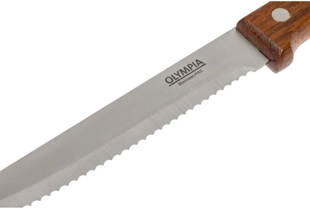 Olympia CS717 Steakmessen - 12 Stuks - Bruin