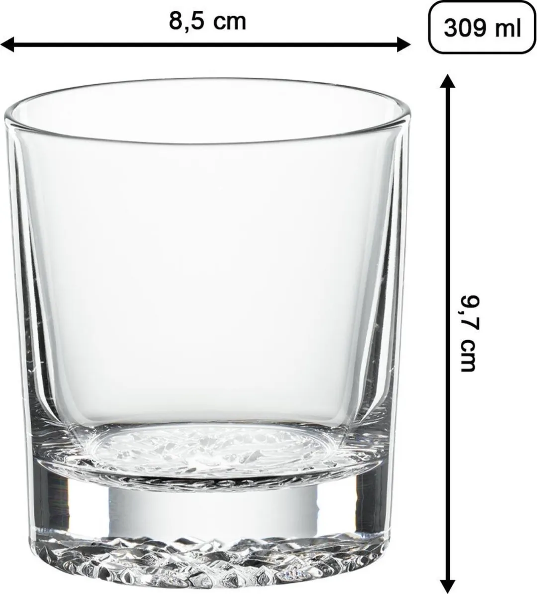 Spiegelau Whisky Tumbler Lounge 2.0 Set - 4x 309ml