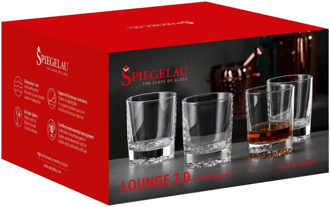 Spiegelau Whisky Tumbler Lounge 2.0 Set - 4x 309ml
