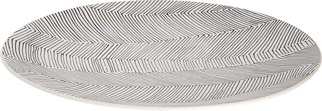 Palmer Bord Leaf 27cm - Wit Stoneware - afbeelding 6 van 6