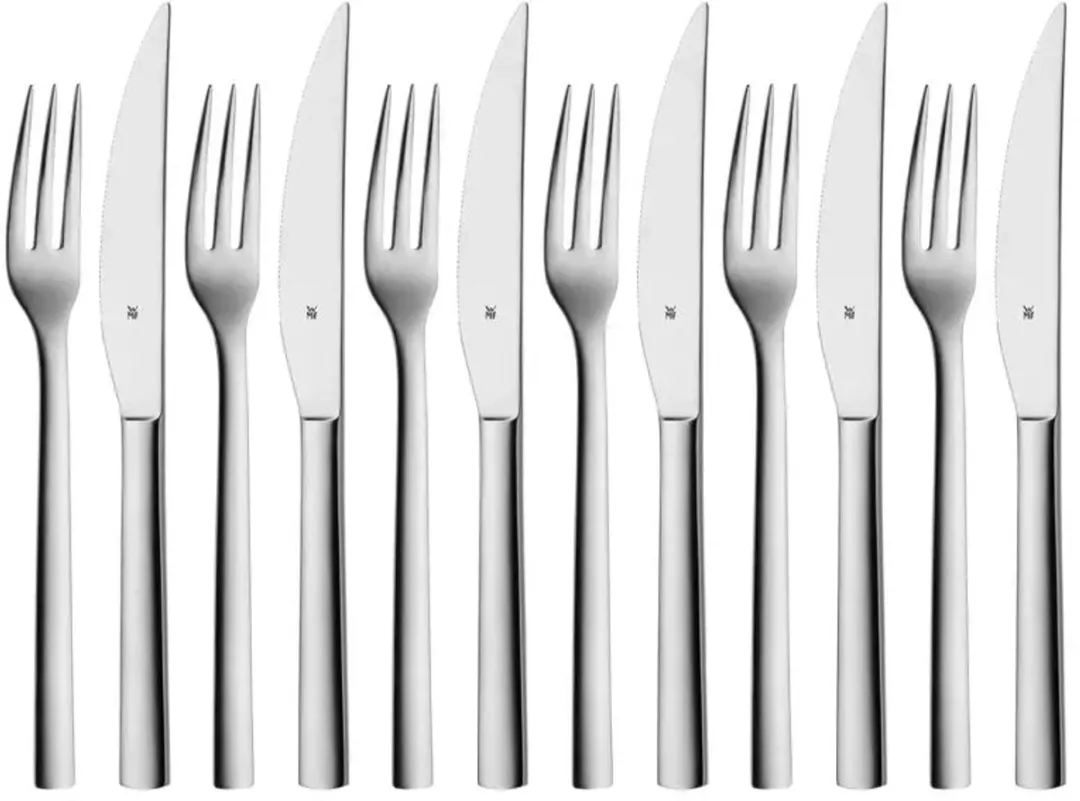 WMF Nuova Steakbestek 14-delig - Zilver