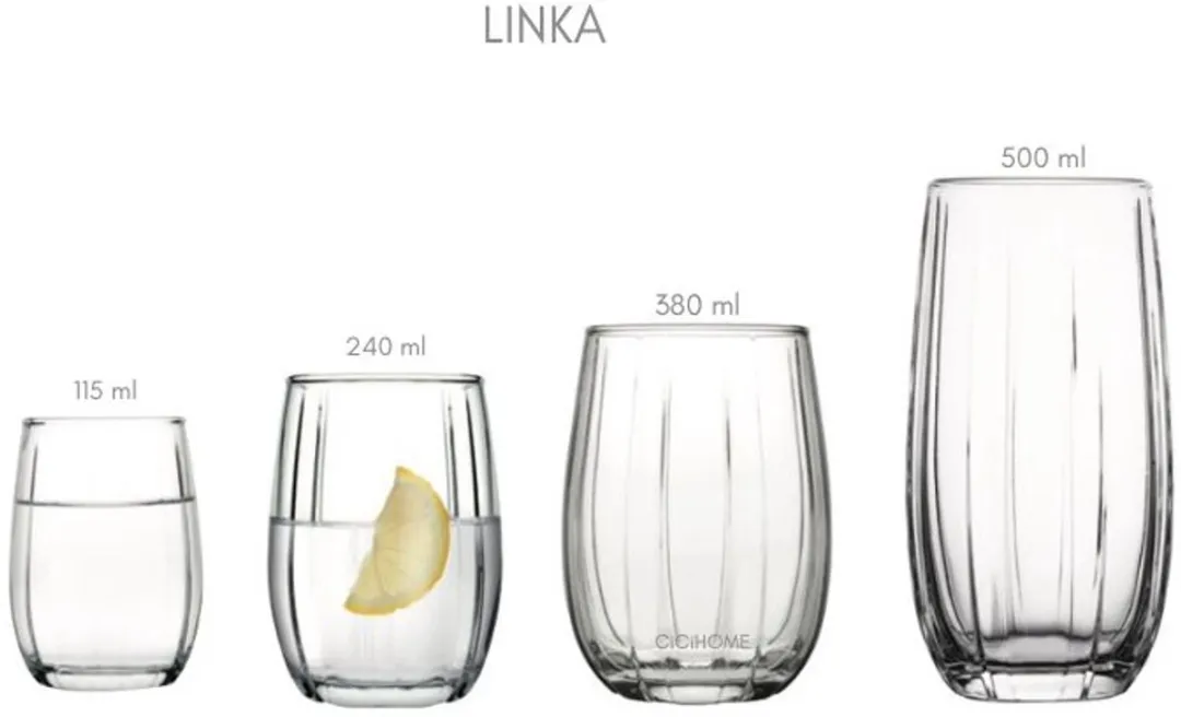 Pasabahce Linka Shotglazen - 6x 115ml