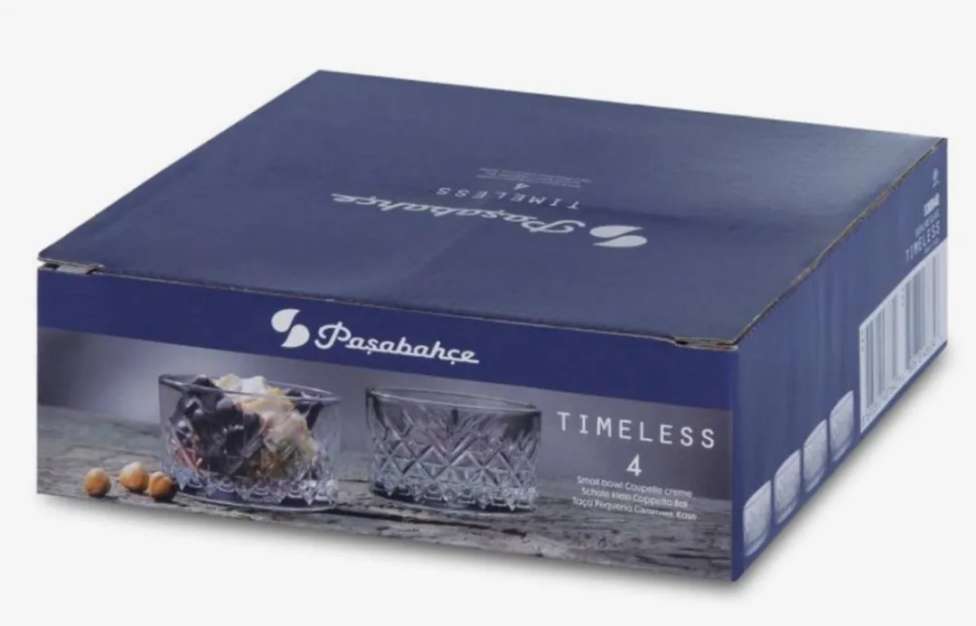 Pasabahce Timeless Amuseschaaltjes 4 Stuks - ø9cm - 21cl - Transparant