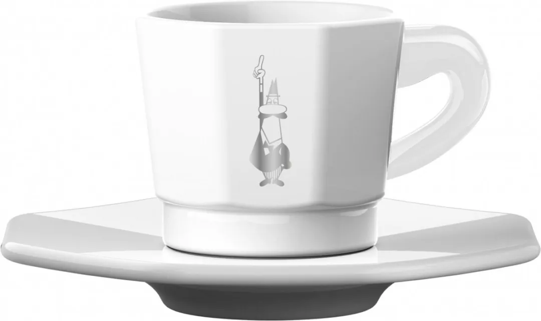 Bialetti Perfetto Espresso Kop & Schotel RTATZ402 - 4 Stuks - Wit