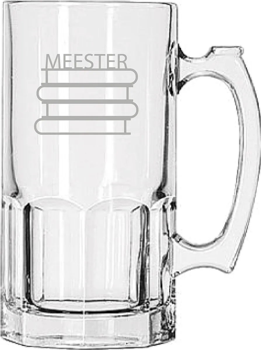 Libbey Gegraveerde Bierpul Meester 1L