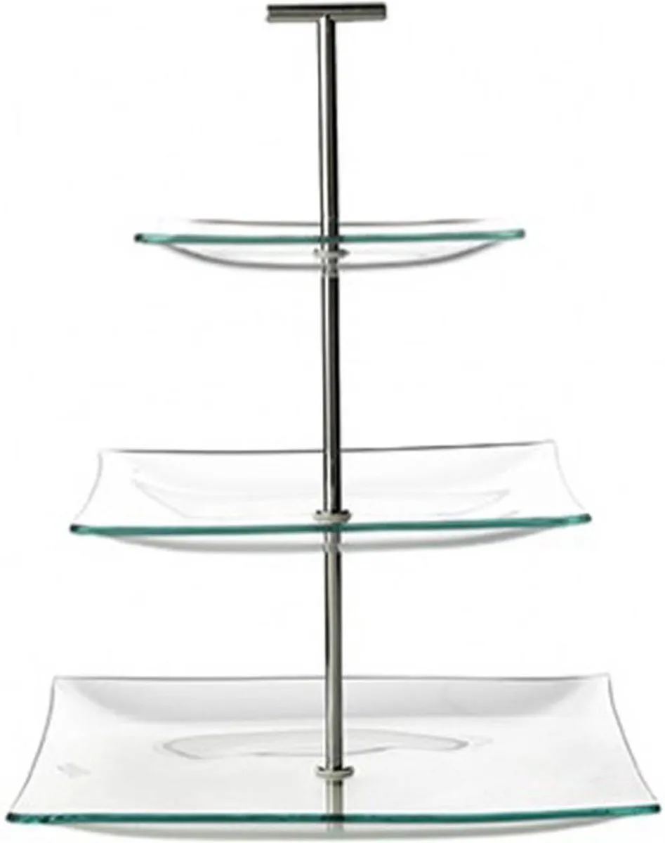 Cosy&Trendy Glas Etagère 3-Niveaus 25-20-15cm x 30cm