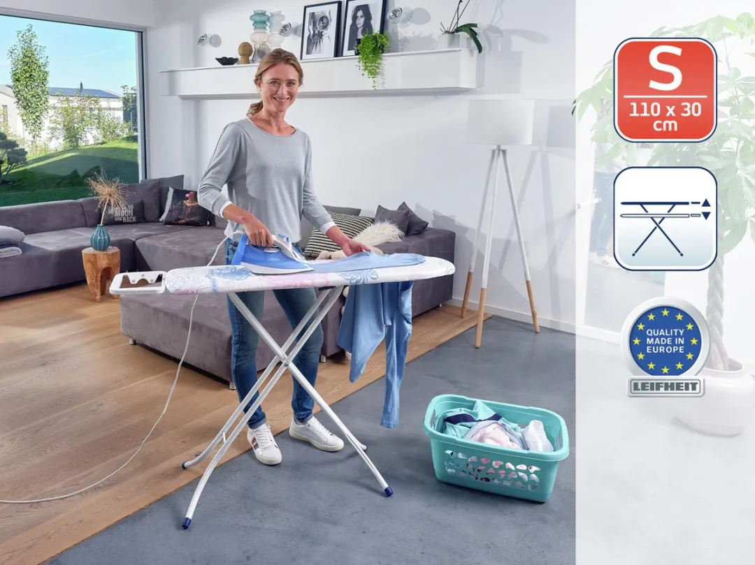 Leifheit Classic S Basic Strijkplank 110x30cm - MPN 72578 - Wit/Rozeblauw