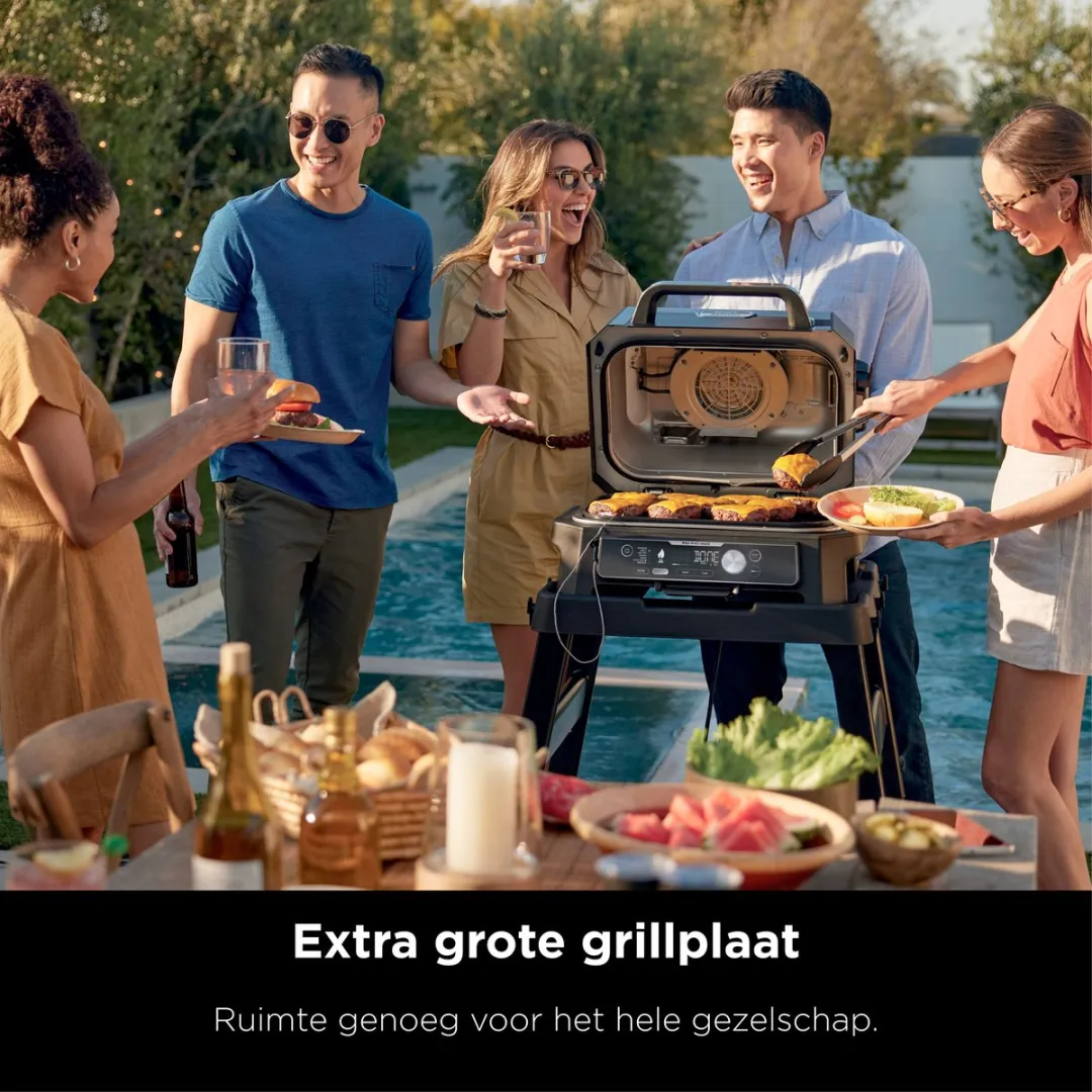 Ninja Woodfire Pro Connect XL OG901EU BBQ Grill - 7-in-1 - Zwart