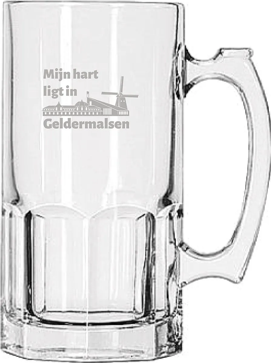 Libbey Gegraveerde Bierpul Geldermalsen 1L