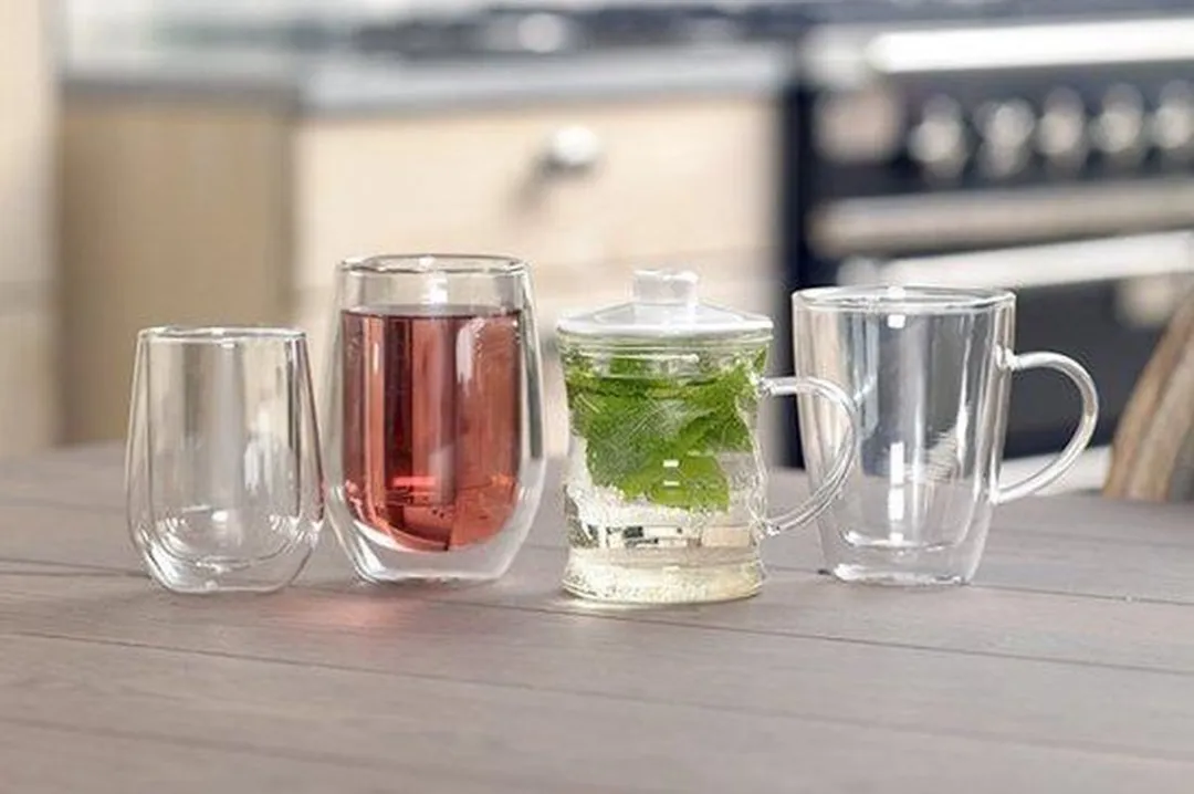 Cosy&Trendy Dubbelwandige Isolate Beker Glas 25cl - Set van 2