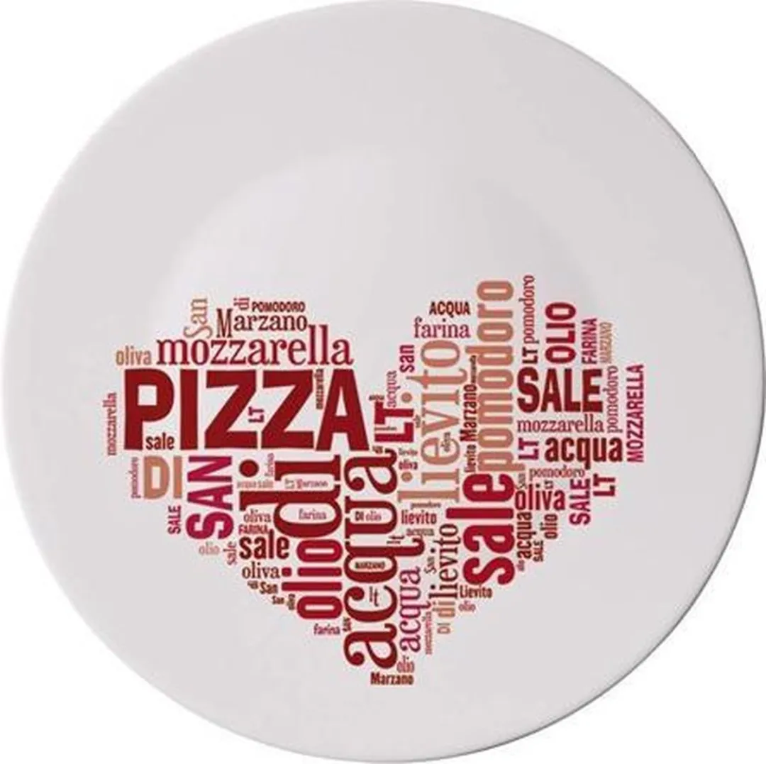 Bormioli Rocco Pizzabord 33cm - Rood
