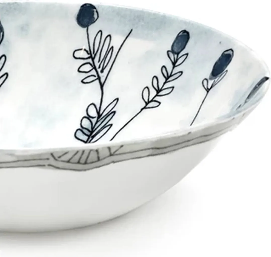 Serax Marni Midnight Flowers Theebowl D18cm - Blauw