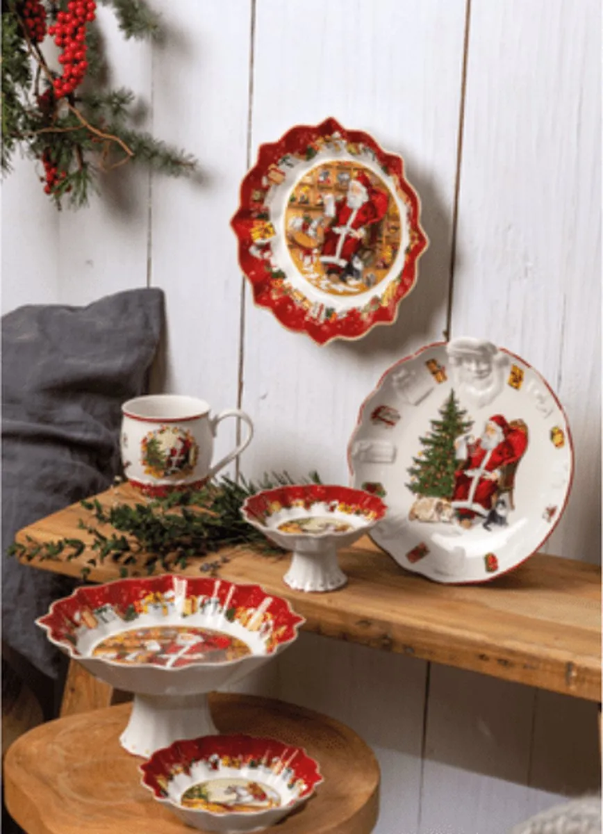 Villeroy & Boch Toy's Fantasy Kerstman Serveerschaal - ø25cm Rood